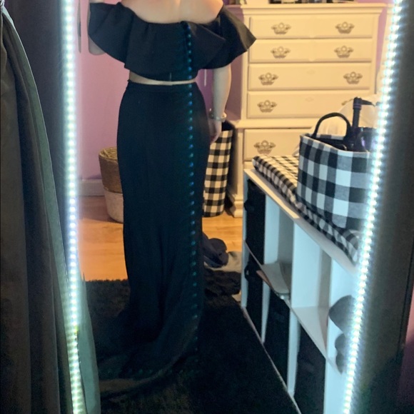 Black 2 piece jovani dress- size 6 NWT - Picture 8 of 8